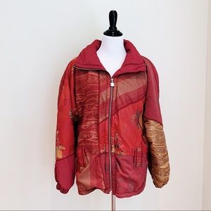Retro Kaelin Asia Inspired Puff Jacket